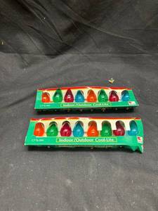 lot 108 image: Kmart IndoorOutdoor Cool-Lite C7�-5W Christmas Lights 4 Boxes 8 Bulbs Each