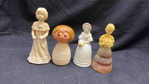 lot 166 image: Avon Cotillion Cologne 4 fl oz with 4 Figurine Decanters