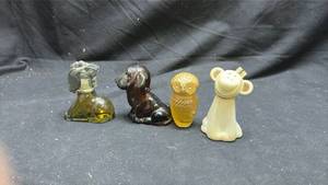 lot 172 image: Moonwind Cologne Animal Figurine Set of 4.