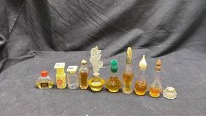 lot 181 image: Avon Cotillion Perfume & Mixed Fragrance Bottle Lot 10 Pieces