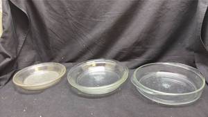 lot 191 image: Pyrex Glass Baking Dishes 5-Piece Set Round Oval