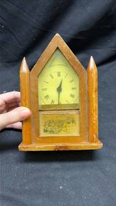 lot 194 image: Burroughs Company No. 49 F Steeple Gothic Clock