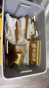 lot 202 image: Lot of Picture Frames with Wood and Metal Accents