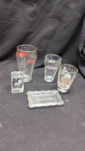 lot 207 image: Mixed Collection of glassware, Lot 5-Piece