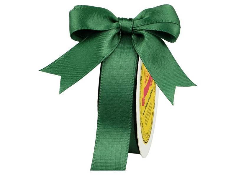 lot 72608 image: Double Face Forest Green Satin Ribbon 78 inch X 25 Yards Polyester Forest Green Ribbon for Gift Wrapping Very Suitable for Weddings Party Invitation Decorations and More - Retail $8
