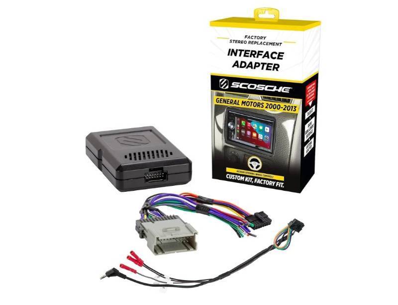 lot 58291 image: GM2K-WP Factory Stereo Replacement Interface Adapter, Compatible with Select 2000-13 GM Vehicles, Car Radio Wiring Harness, Retains Steering Wheel Controls & OEM Amplifier - See Fit Guide - Retail $49