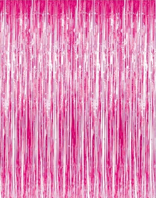 lot 27427 image: Tinsel Foil Fringe Curtains - Retail $6
