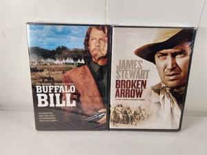 Western Films DVD Lot Buffalo Bill Broken Arrow 2 Disc Set