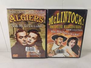 lot 108 image: Algiers & McLintock DVD Lot 2 Films John Wayne Western