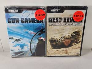 lot 113 image: Military Channel Gun Camera and Best Ranger DVD Lot 2 Titles