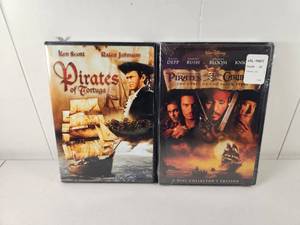 lot 119 image: Pirates of Tortuga and Pirates of the Caribbean Curse of the Black Pearl DVD Lot 2-Pack