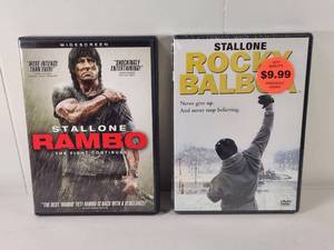 lot 122 image: Stallone DVD Lot Rambo The Fight Continues, Rocky Balboa