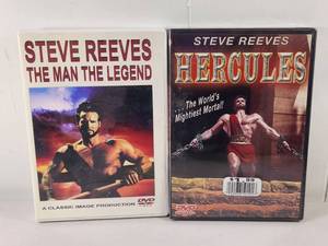 lot 126 image: Steve Reeves DVD Lot The Man The Legend & Hercules 2-Disc Set