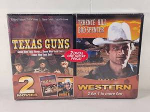 lot 132 image: Western 2 for 1 Texas Guns and Boot Hill DVD Set