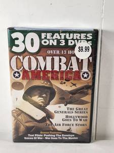 lot 137 image: Combat America 30 Features on 3 DVDs Over 13 Hours