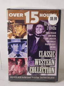 lot 144 image: Classic Western Collection 10 Movies 3 DVDs Over 15 Hours