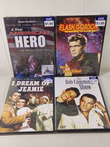 lot 157 image: 4 DVD Lot A Real American Hero, Flash Gordon, I Dream of Jeannie, Bob Cummings Show