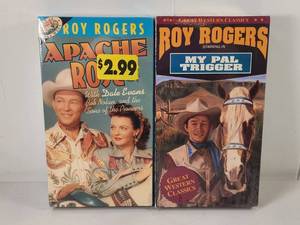 lot 167 image: Roy Rogers Apache Rose My Pal Trigger 2 VHS Tapes Great Western Classics