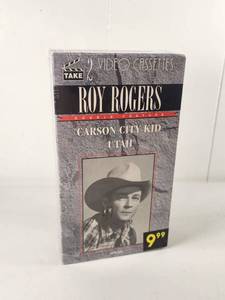 lot 175 image: Roy Rogers Carson City Kid Utah 2 VHS Video Cassettes Double Feature