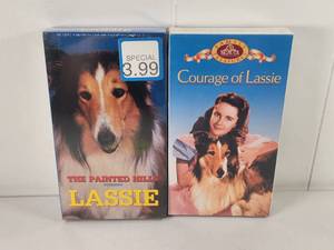 lot 176 image: Lassie VHS Tape Lot The Painted Hills and Courage of Lassie 2-Pack