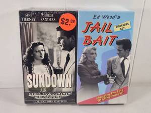 lot 180 image: Sundown & Jail Bait VHS Tapes 2-Pack Hollywood Classics Directors Cut