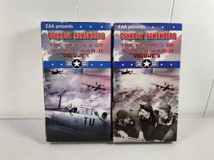 lot 184 image: Oshkosh Remembers The Heroes of World War II Volume 1 and 2 VHS Set