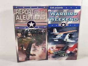 lot 190 image: Report from the Aleutians and Warbird Weekend 2-VHS Set GoodTimes