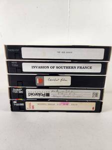 lot 207 image: VHS Lot of 5 T-120 Tapes Red Baron Invasion Southern France Combat Film