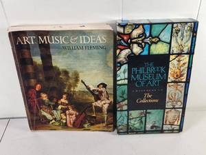 lot 227 image: 2 Art Books William Fleming Art Music & Ideas, Philbrook Museum Handbook Collections