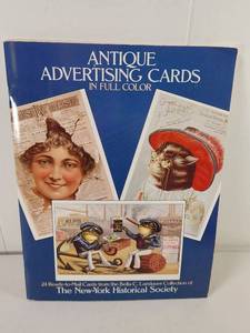 lot 229 image: Antique Advertising Cards in Full Color 24 Ready-to-Mail Cards New York Historical Society