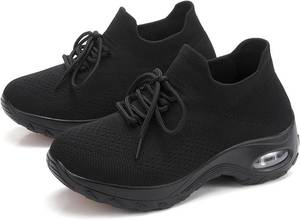 lot 414 image: Non Slip Work Shoes Women Arch Support Sneakers, Breathable