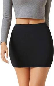 lot 426 image: Sweet Hearts Womens Elastic Waist Mini Pencil Skirt - Cotton