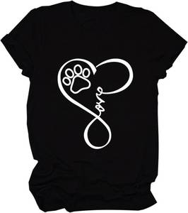 lot 432 image: Womens Graphic Tees Trendy Printed T-Shirts, Short Sleeve Crewneck XL