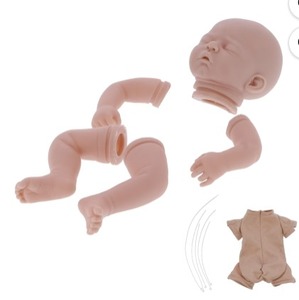 lot 433 image: Avelee Reborn Doll Mold Kit, Unpainted Reborn Doll, Luxury Finish