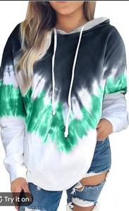 lot 445 image: Womens tie-dye pullover hoodie size XL