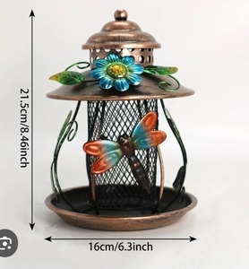 lot 448 image: Outdoor Hanging Bird Feeder with Hooks