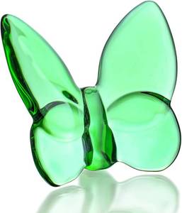 lot 468 image: kanpura 3 Crystal Butterfly Figurine Glass Butterfly Statue