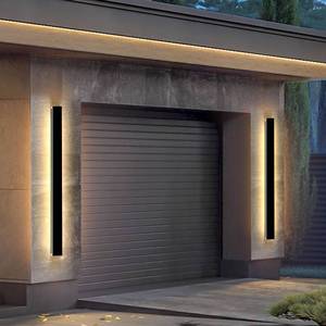 lot 4186 image: GREMLBUK 2 Pack 47 inch Outdoor Wall Lights Modern Long Wall Sconce, Waterproof Ip65 Outdoor Garage Lights 3000K Wall Mount Exterior Light Fixture for House Garage Patio