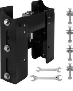 lot 4190 image: 4-Inch Manual Power Lift Setback Jack Plate for Up to 60 HP Outboard Boat Motors Transom Mount TC-2507