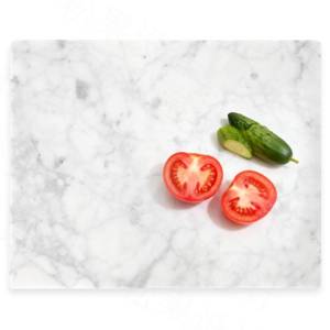 lot 4206 image: PracFit Large Italian Carrara White Marble Cutting Board for Kitchen 16x20 Inch - Stone Granite Cutting Board��Multi-Functional Marble Pastry Board for Cheese, Charcuterie - Wedding Gift, Housewarming