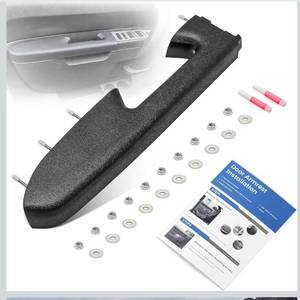 lot 4223 image: (19)22818465 Front Driver Side Armrest Repair Kit Fit for Chevy Silverado & GMC Sierra 1500 2010-2013, Silverado & GMC Sierra 2500HD 3500HD 2010-2014, Only Fit the Door Handle Below Armrest, Black