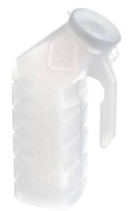 lot 4228 image: Medline Mens Supreme Urinal, Splash-proof Lid, Prevents Accidental Tipping and Spilling, 32 oz. (Pack of 48)