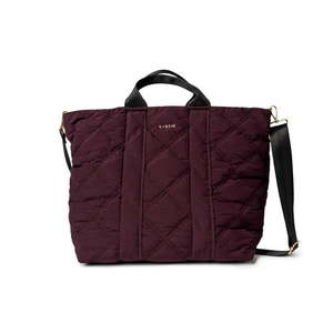 lot 4249 image: Kedzie Cloud 9 Tote Bag Quilted Puffer Crossbody Purse  Mulberry (Women s)