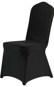 lot 4252 image: 30PCS Black Chair Cover, Polyester Spandex