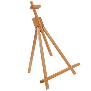 lot 4622 image: U.S. Art Supply Topanga 31  Tabletop Wood Folding A-Frame Artist Studio Easel  Adjustable Beechwood Tripod Display Stand