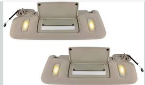 lot 4625 image: Left Driver and Right Passenger Side Sun Visor Compatible with Chevrolet GMC 2007 2008 2009 2010 2011 2012 2013 2014,Sunvisor Replaces 22850306 22850310(Gray)