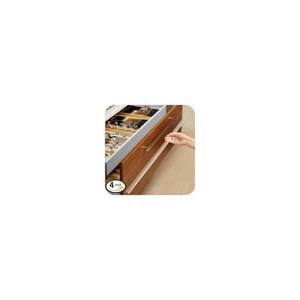 lot 4627 image: Enjaya 4pcs Cabinet Door Protector, Plastic Edge Protector Trash Drawer Protector Edge Guard, Slip on Protectors for Cabinets 34 Thick, 24 Length, Prevent Wear, Chipping, Discoloration