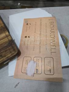 lot 4633 image: boardwell over sized foldable cutting board 14.5x10.5x2