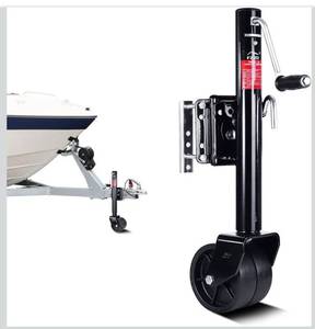 lot 4640 image: 2000lbs Trailer Jack with Wheel, Heavy Duty Swivel Boat Trailer Jack, 12 Lift, for RV Boat