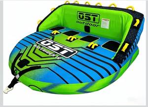 lot 642 image: OST Outdoor 2-4 Person Towable Tubes for Boating, Sofa Style Boat Tube, Water Sports Inflatable Towables Tubes for Boats to Pull, Dual Tow Points, Durable Nylon Cover